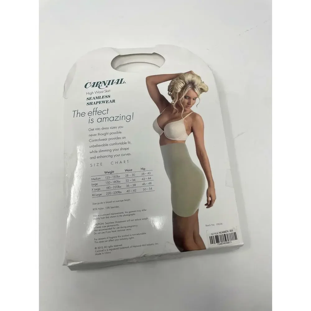 Carnival Women's Seamless High Waist Skirt Nude XX-Large